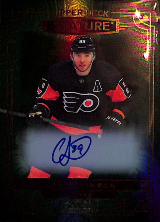 2022-23 Upper Deck Stature Green Philadelphia Flyers Cam Atkinson AUTO #43 /50