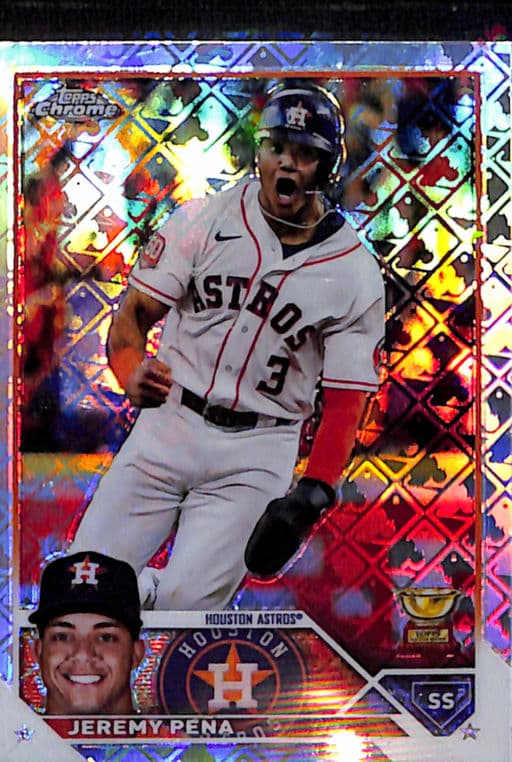 2023 Topps Chrome LogoRefractor Jeremy Pena #113 Houston Astros