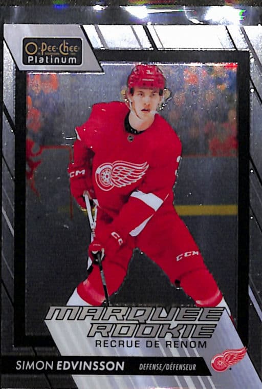 Simon Edvinsson 2023-24 O-Pee-Chee Platinum Marquee Rookie #220 Detroit Red Wings