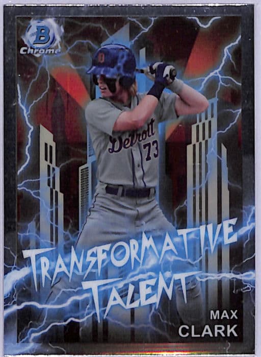 2023 Bowman Chrome Transformative Talent Max Clark TT-10 Detroit Tigers