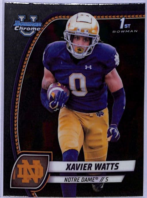 2024 Bowman University Chrome Xavier Watts #158