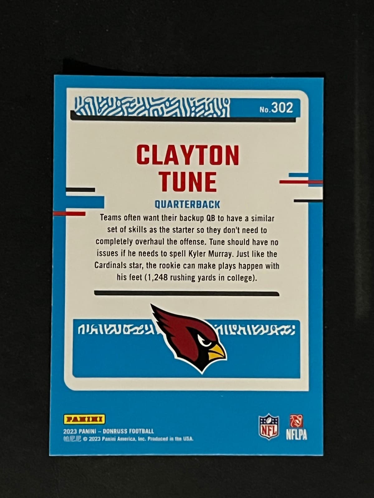 Clayton Tune back
