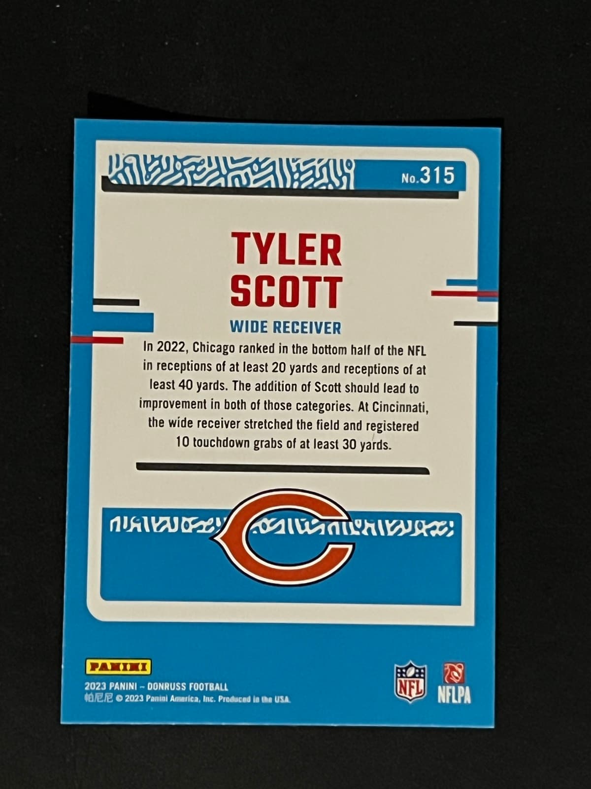 Tyler Scott back
