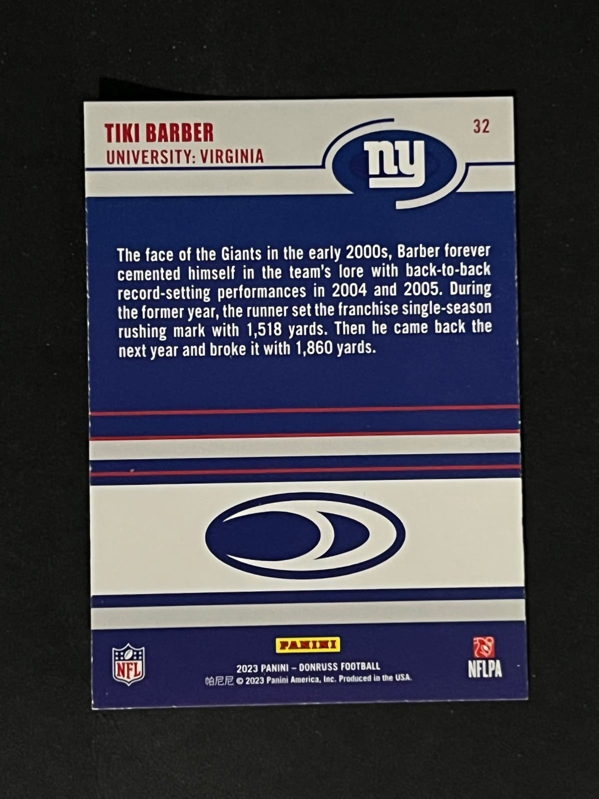 Tiki Barber back