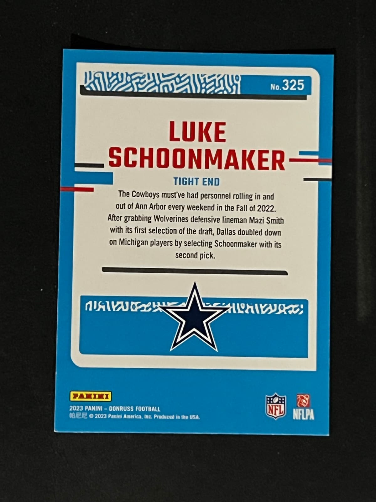 Luke Schoonmaker back