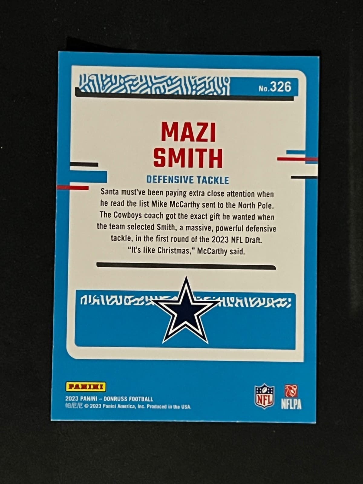 Mazi Smith back