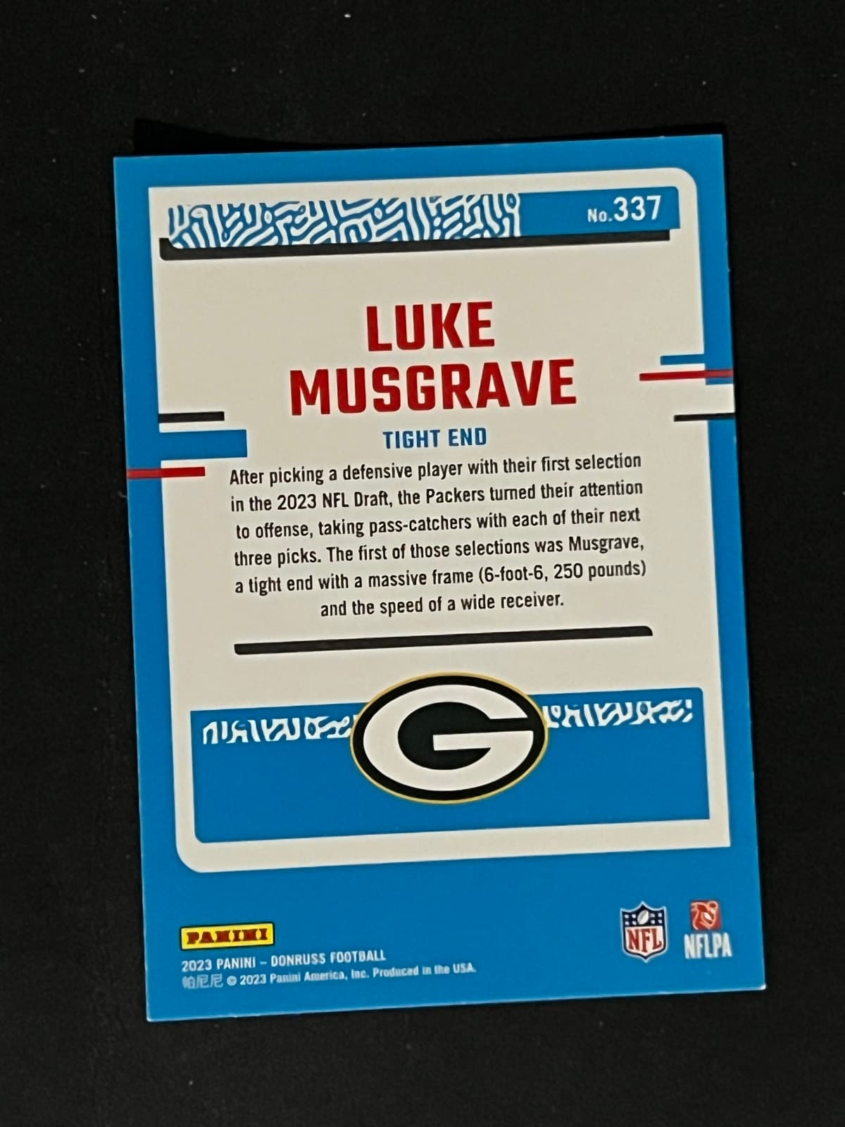 Luke Musgrave back