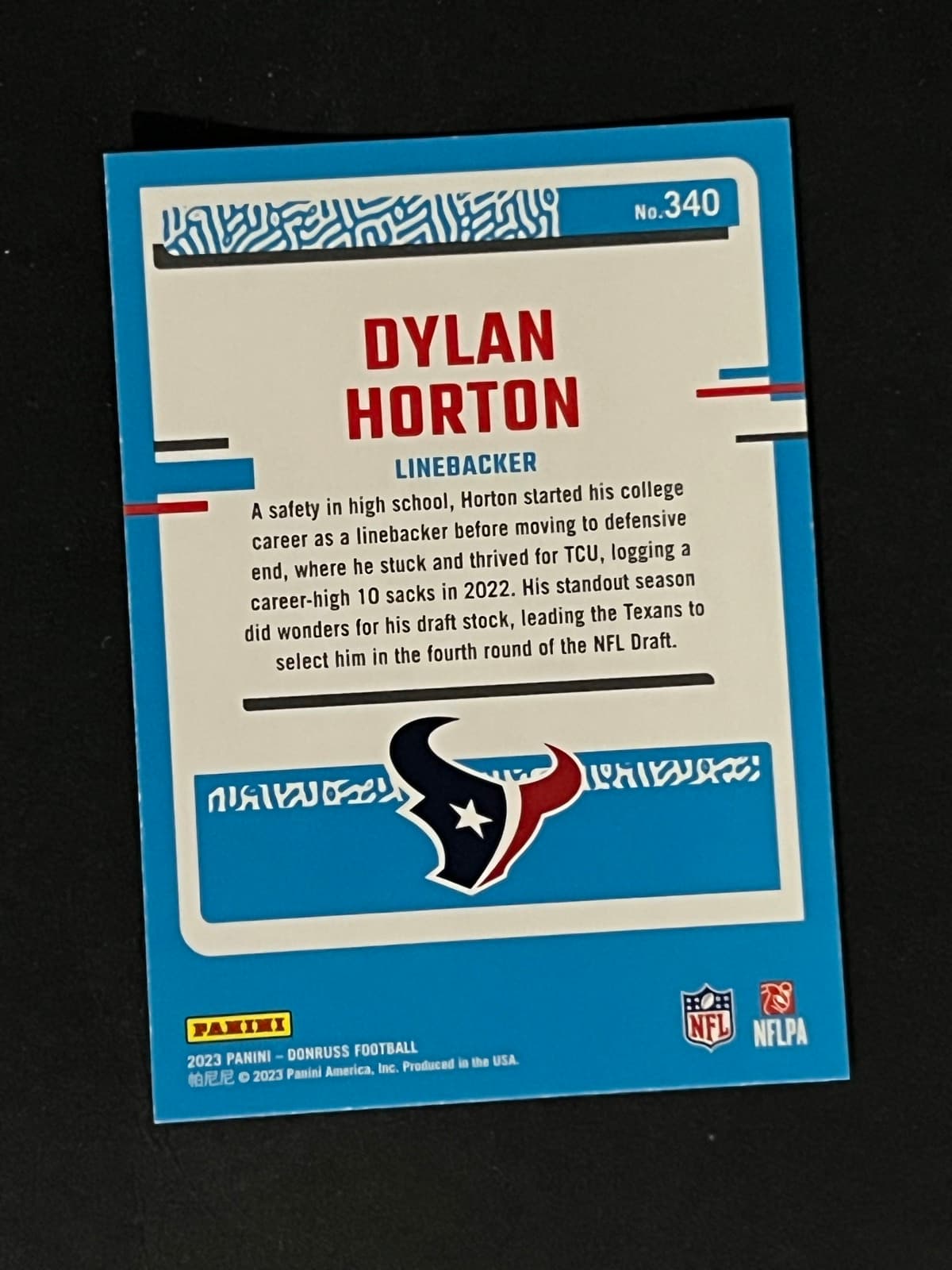 Dylan Horton back