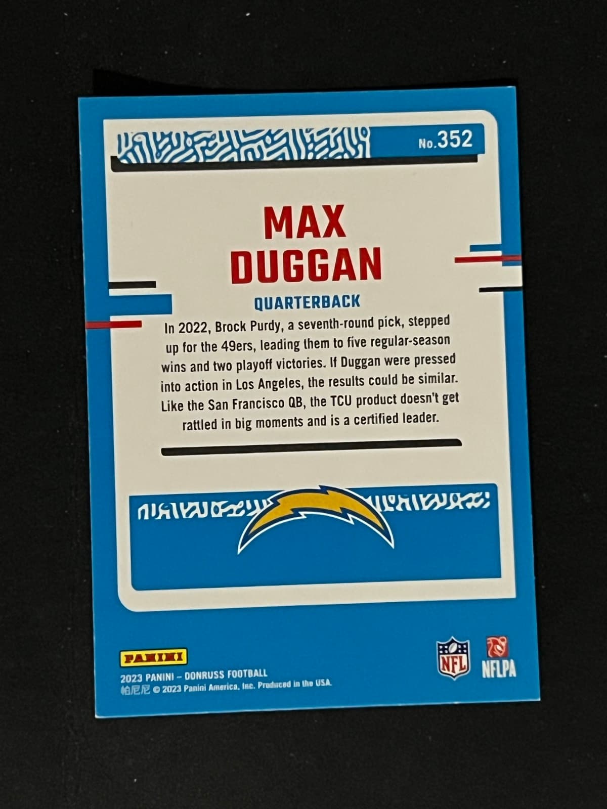 Max Duggan back