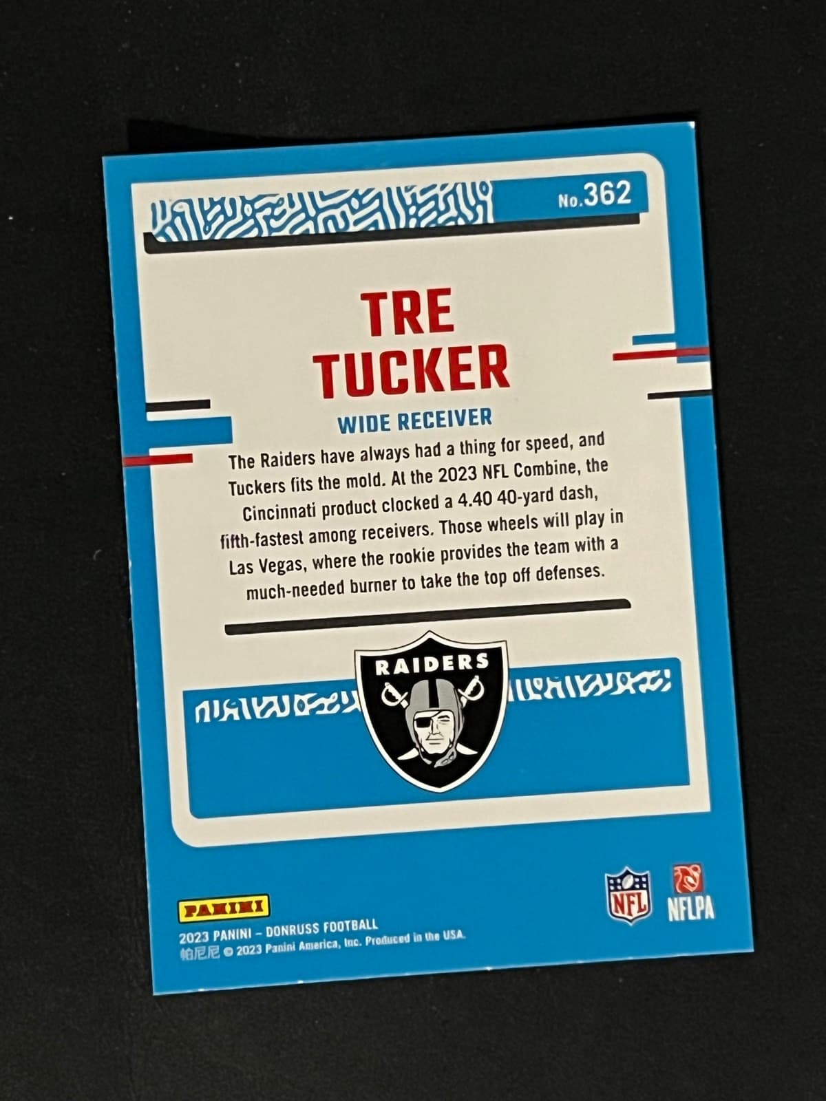 Tre Tucker back