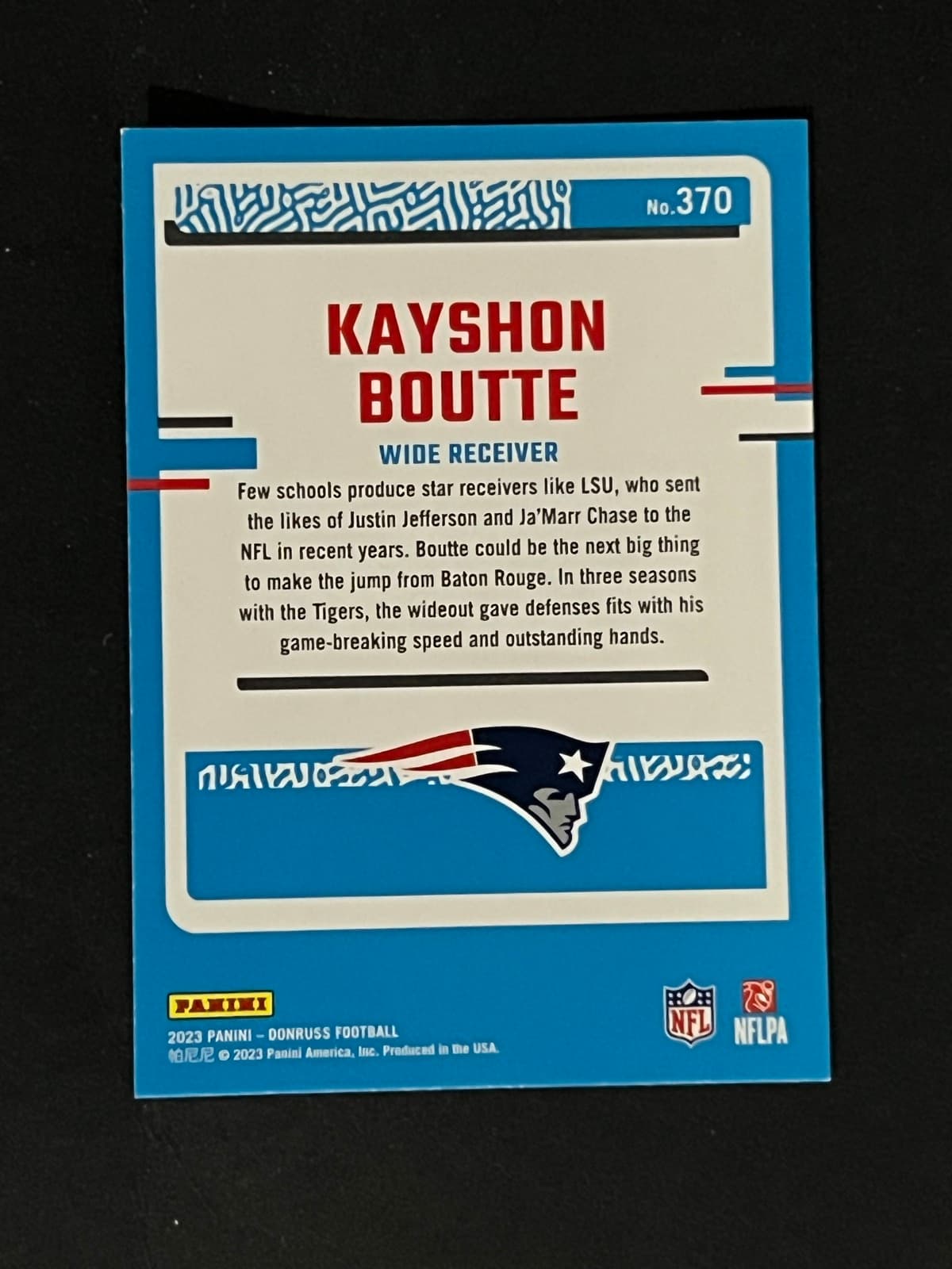 Kayshon Boutte back