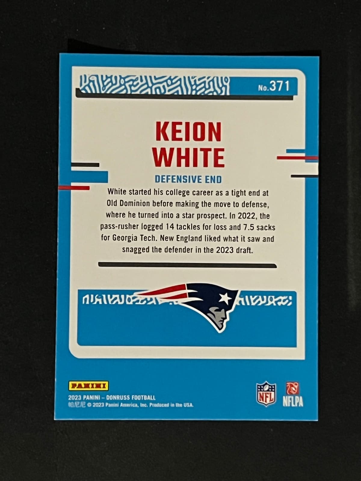 Keion White back