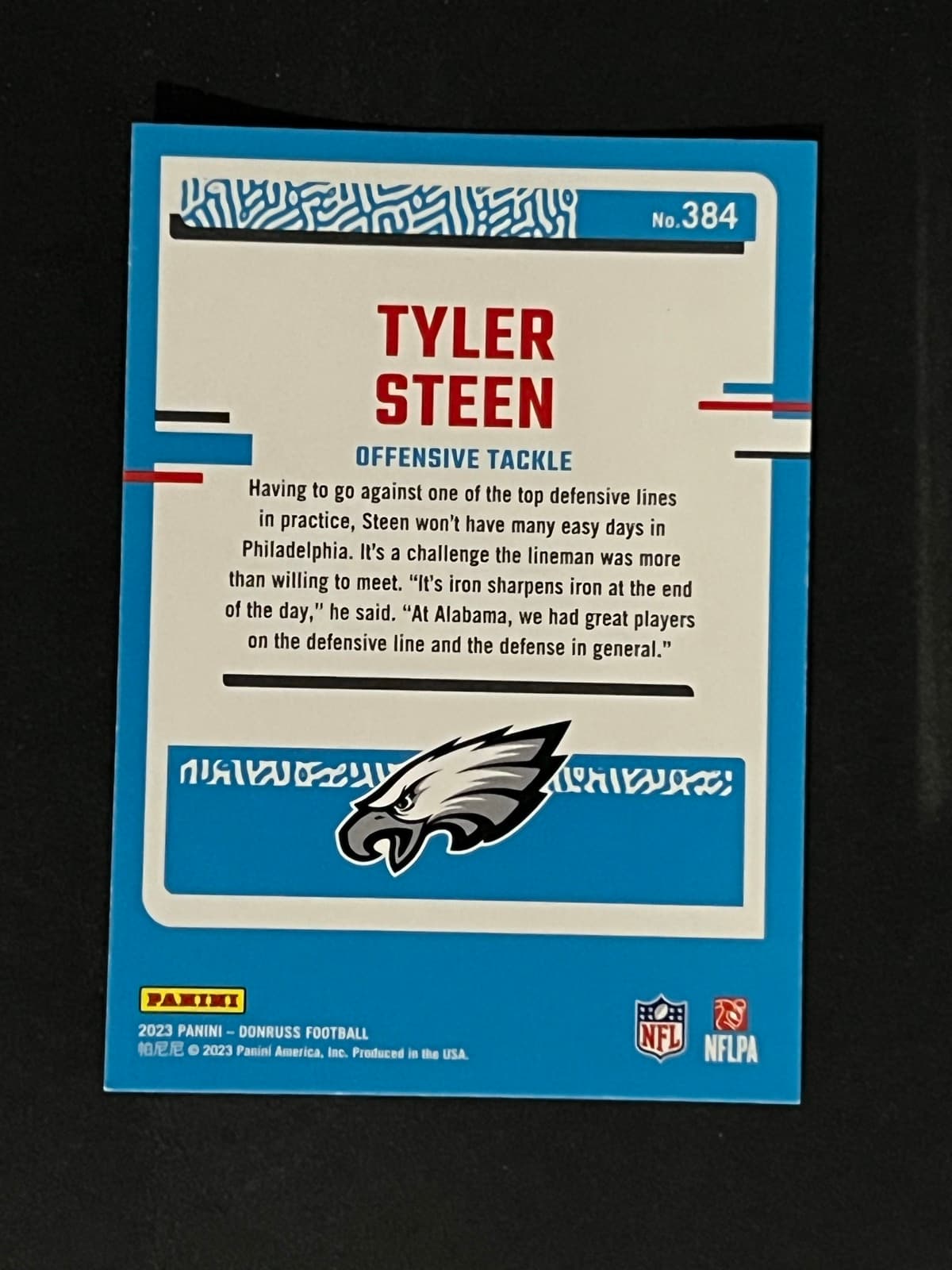 Tyler Steen back