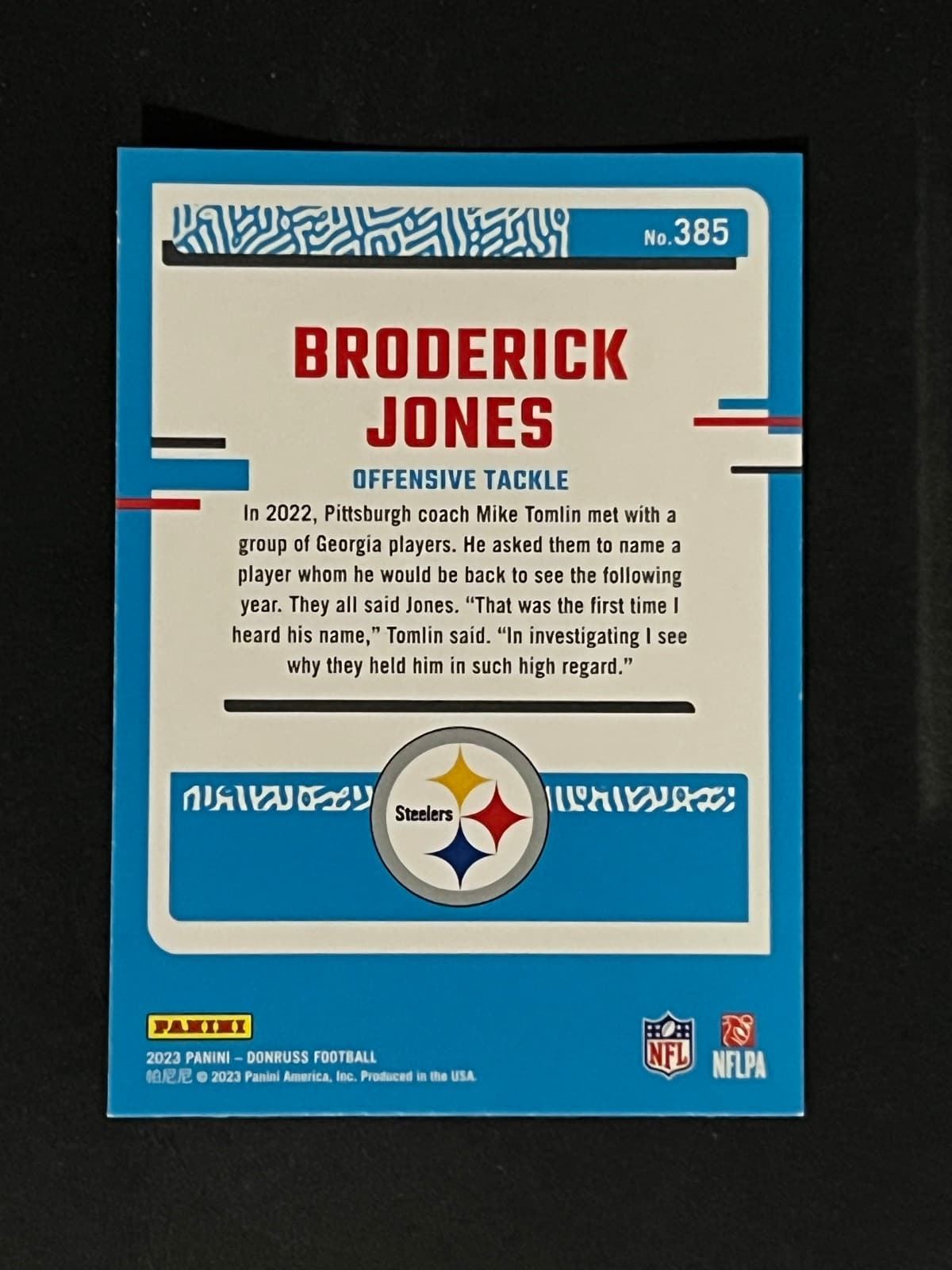 Broderick Jones back