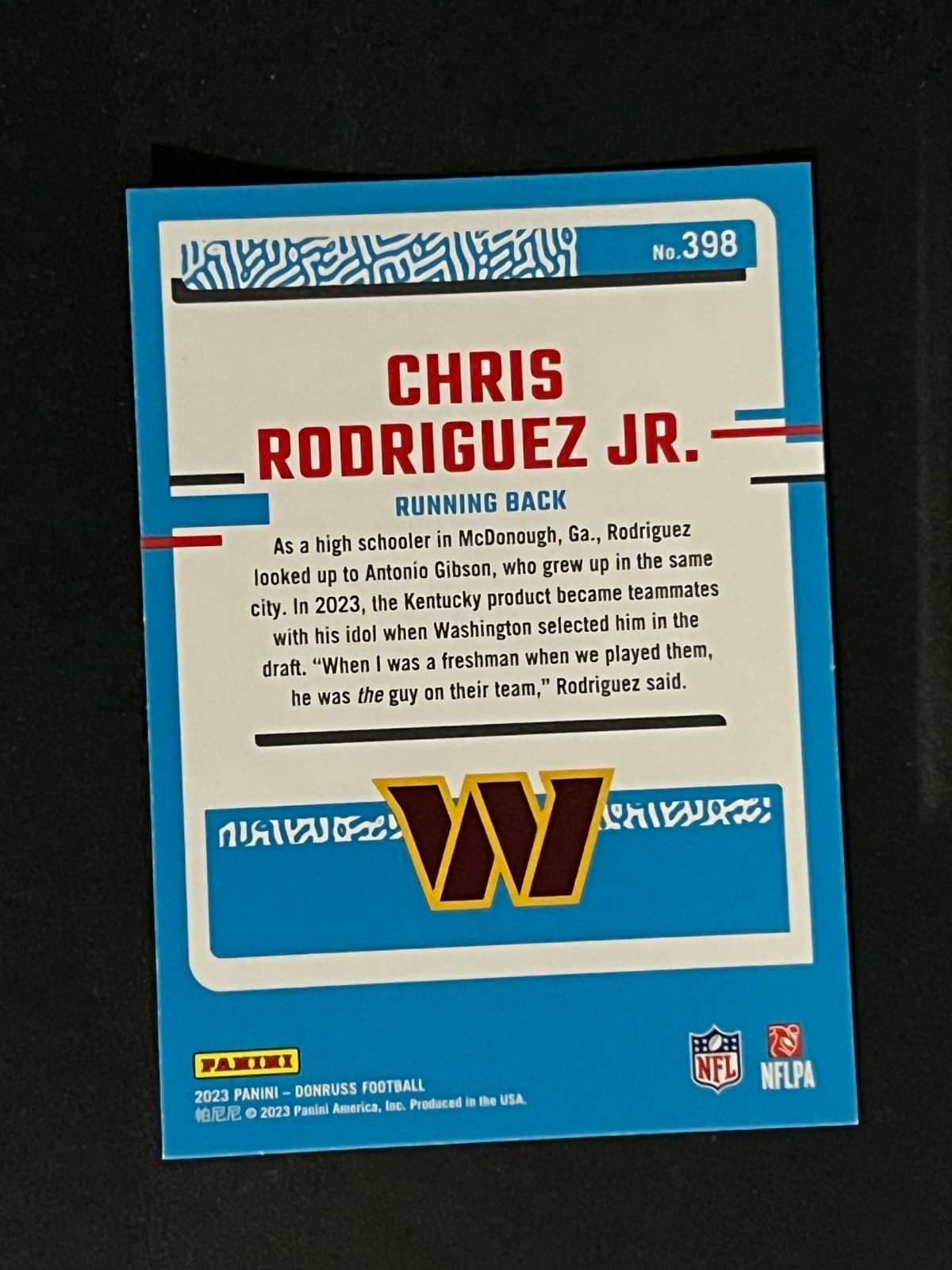 Chris Rodriguez Jr. back
