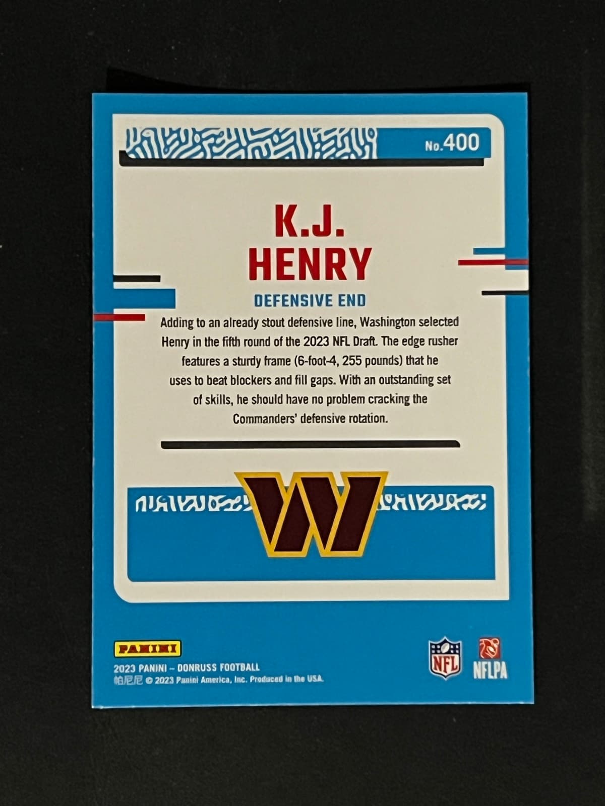 K.J. Henry back