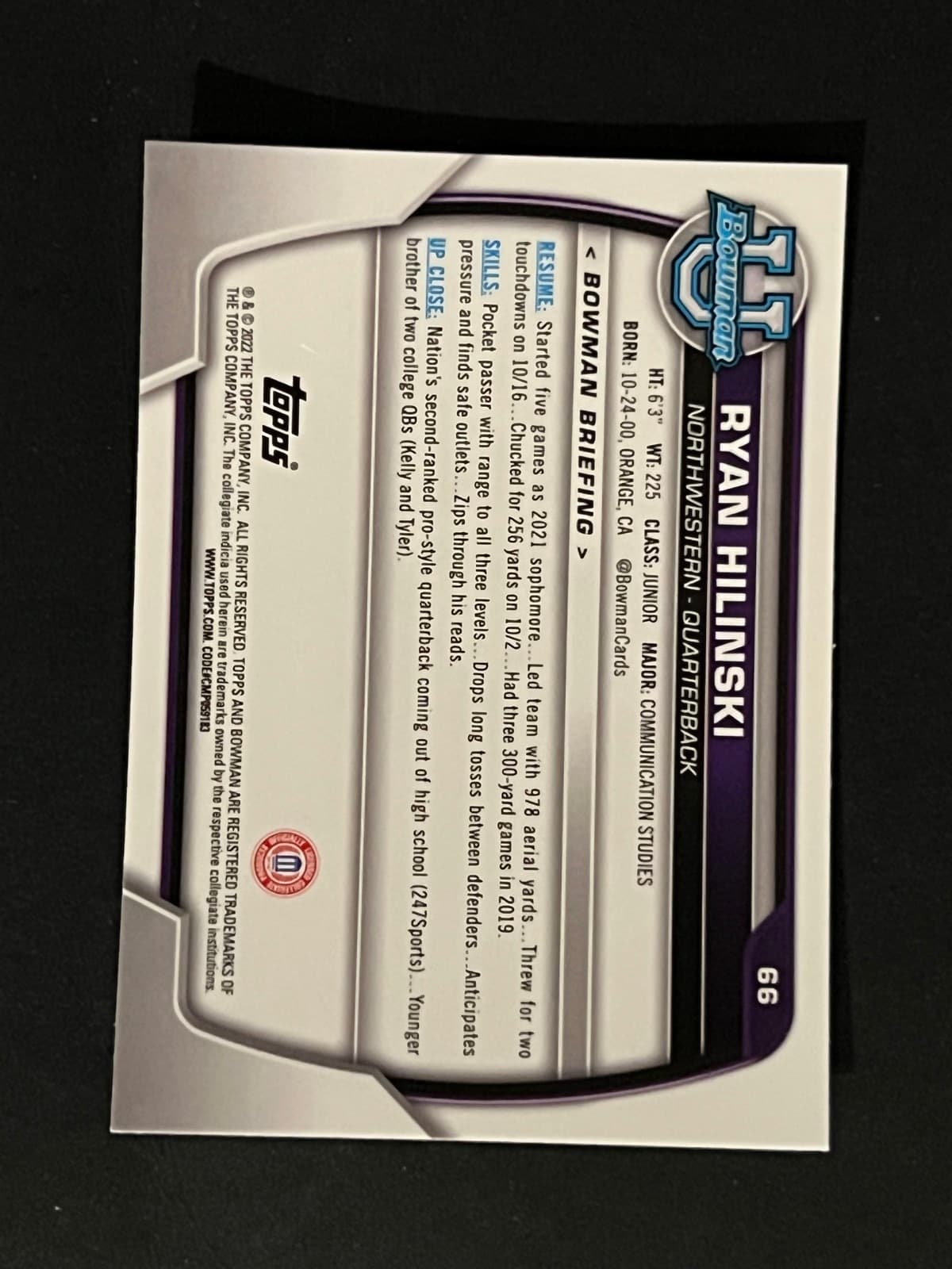 Ryan Hilinski back