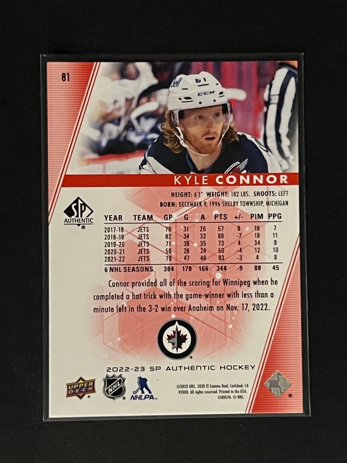 Kyle Connor back