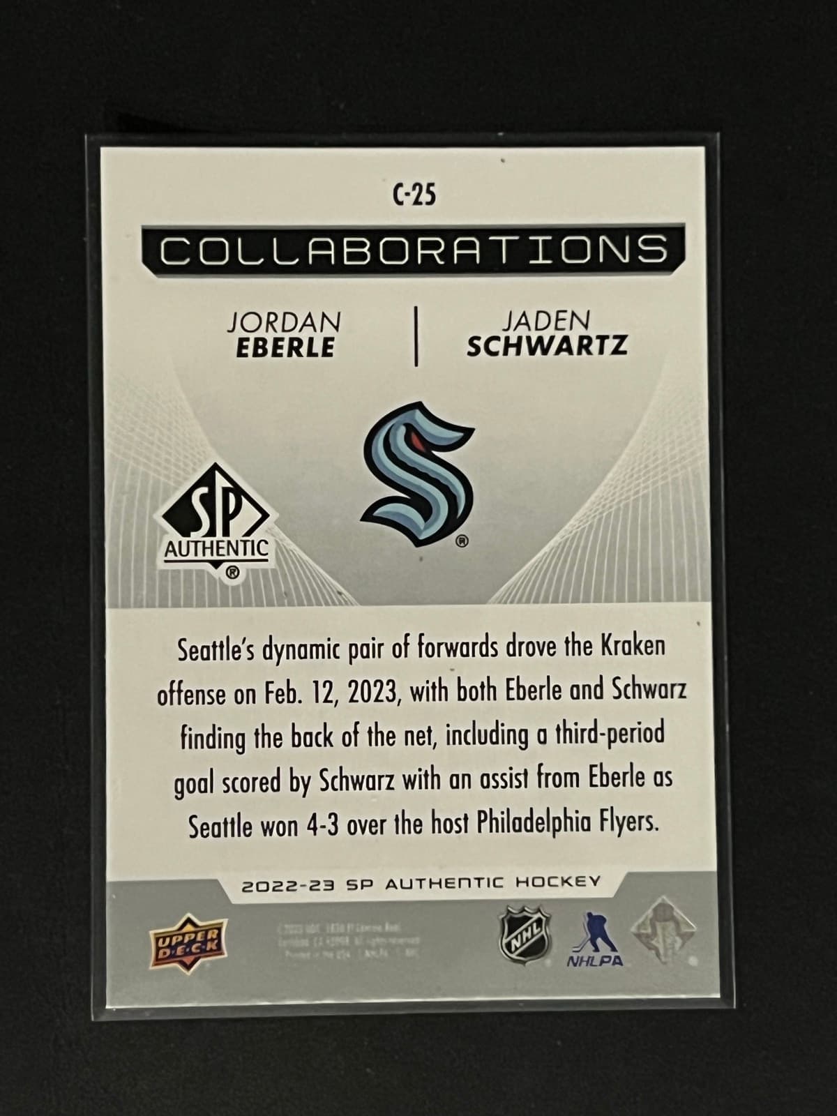 Jordan Eberle / Jaden Schwartz back
