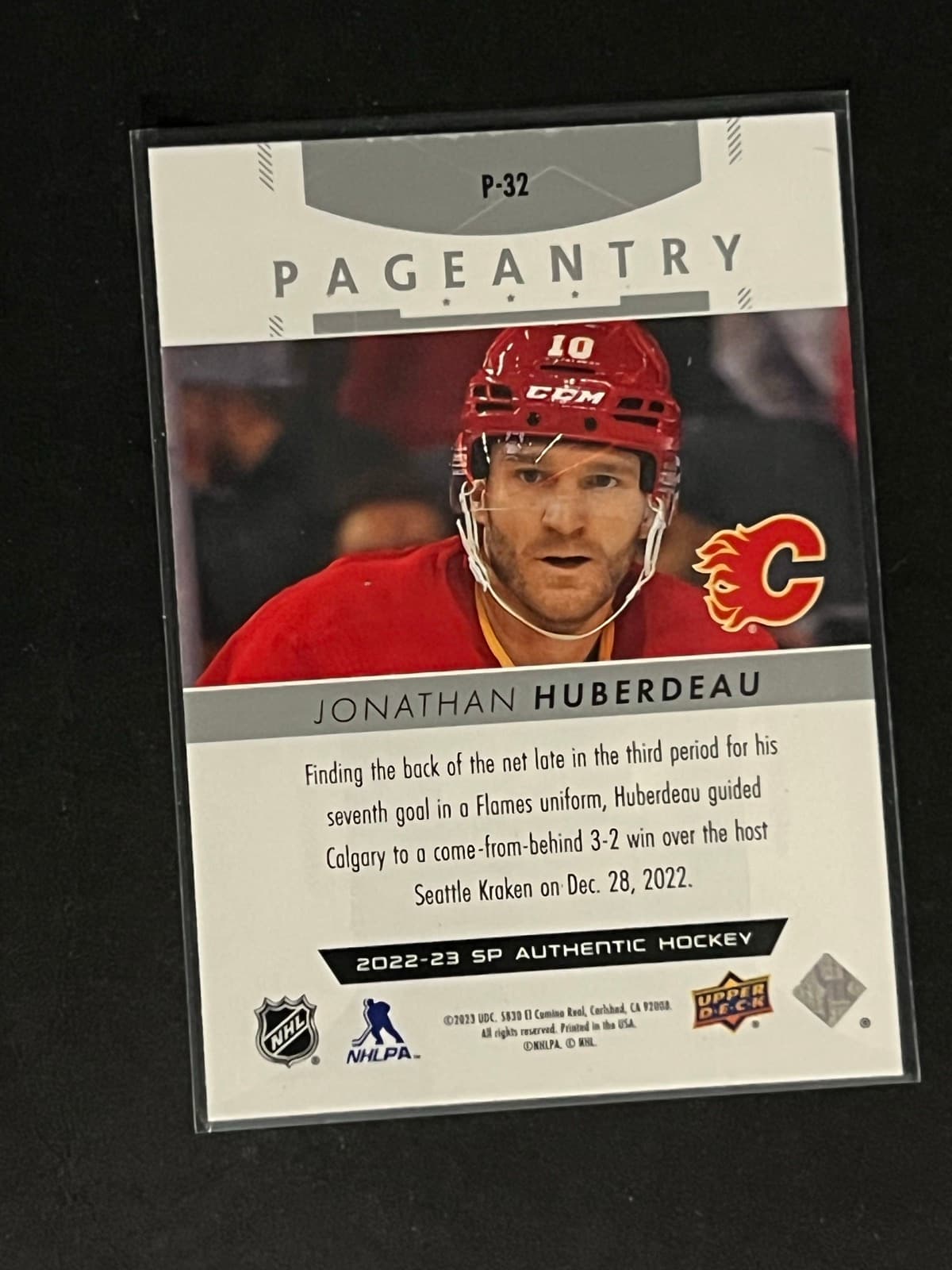 Jonathan Huberdeau back