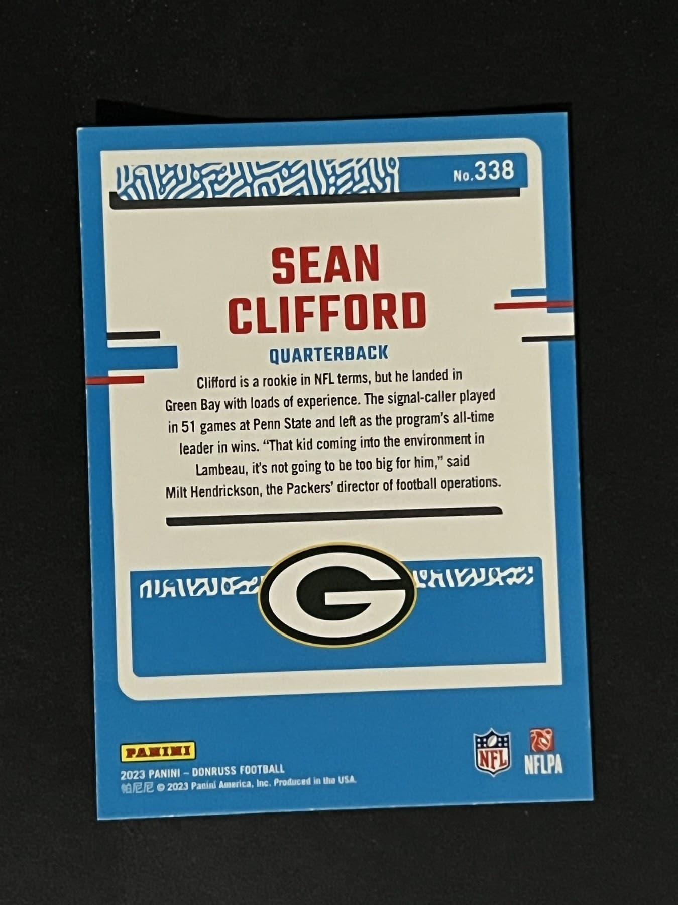 Sean Clifford back