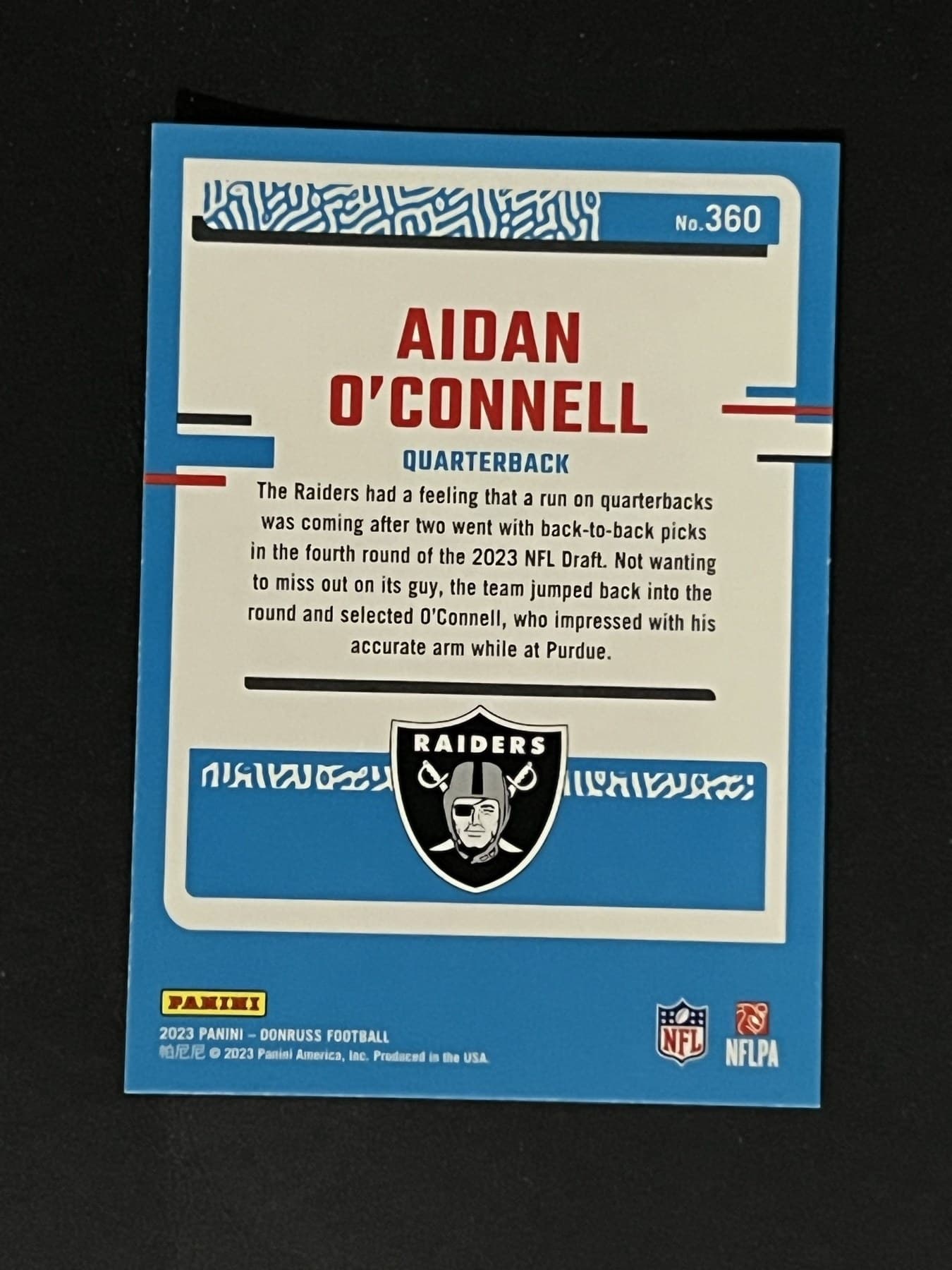 Aidan O'Connell back