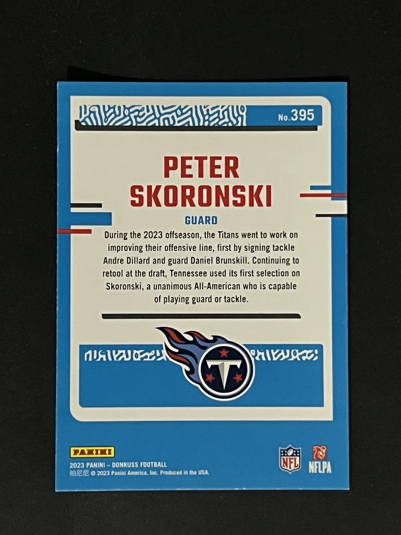 Peter Skoronski back