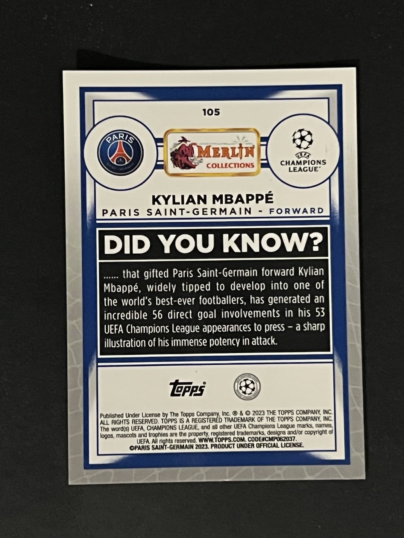 Kylian Mbappé back