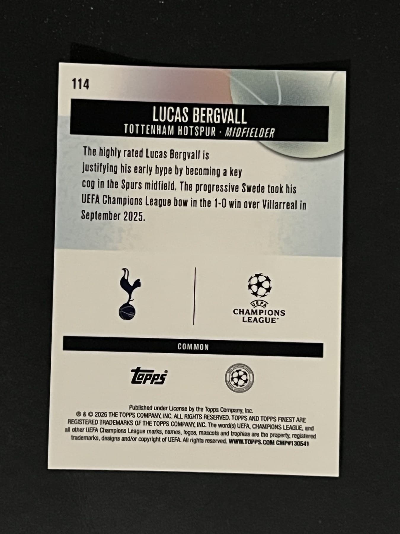 Lucas Bergvall back