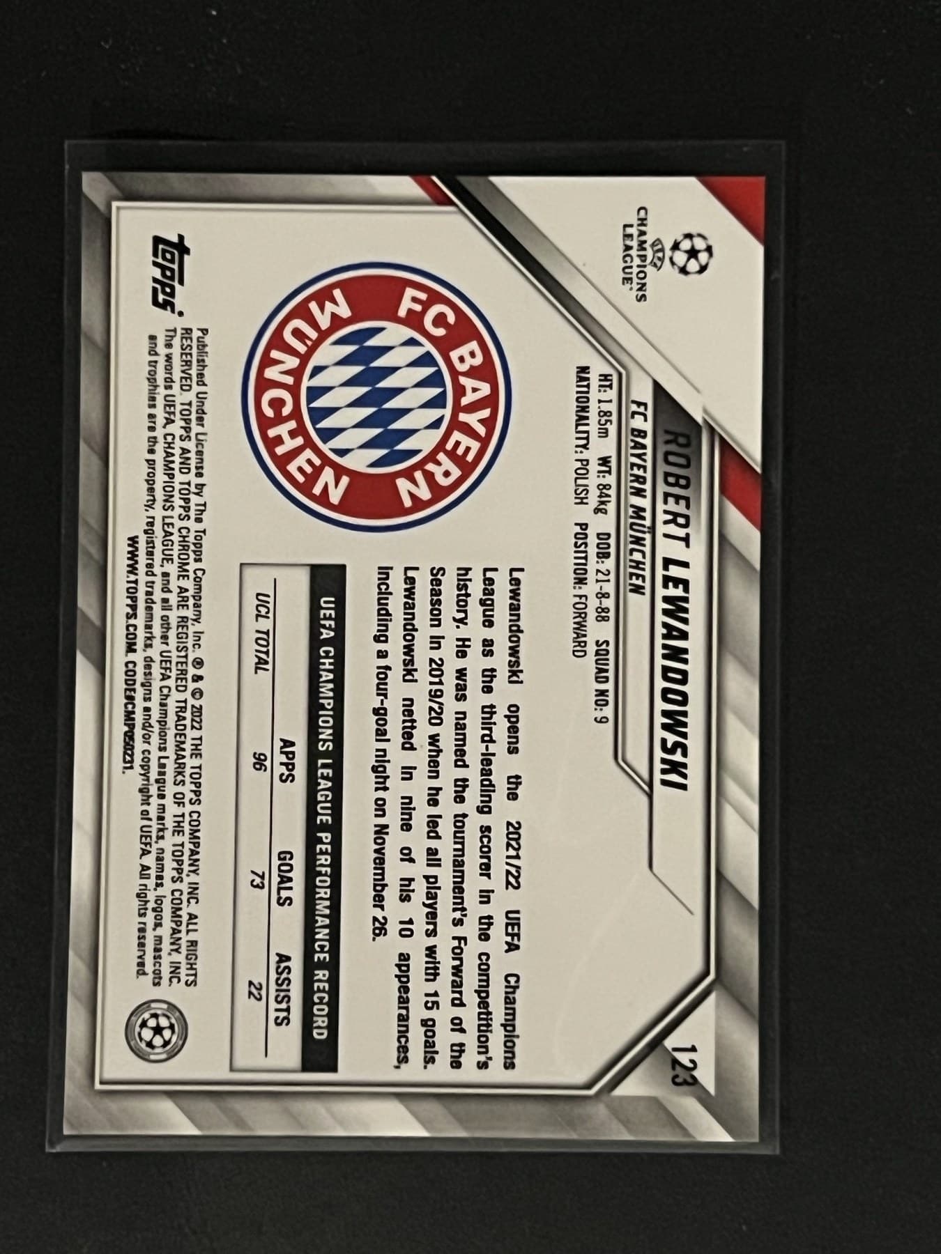 Robert Lewandowski back