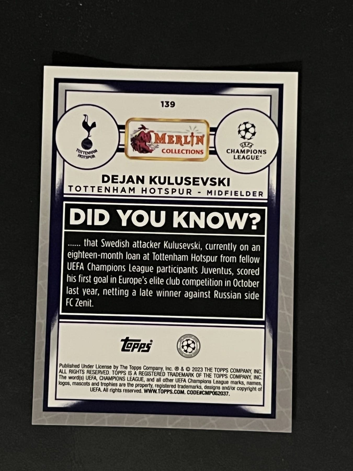 Dejan Kulusevski back