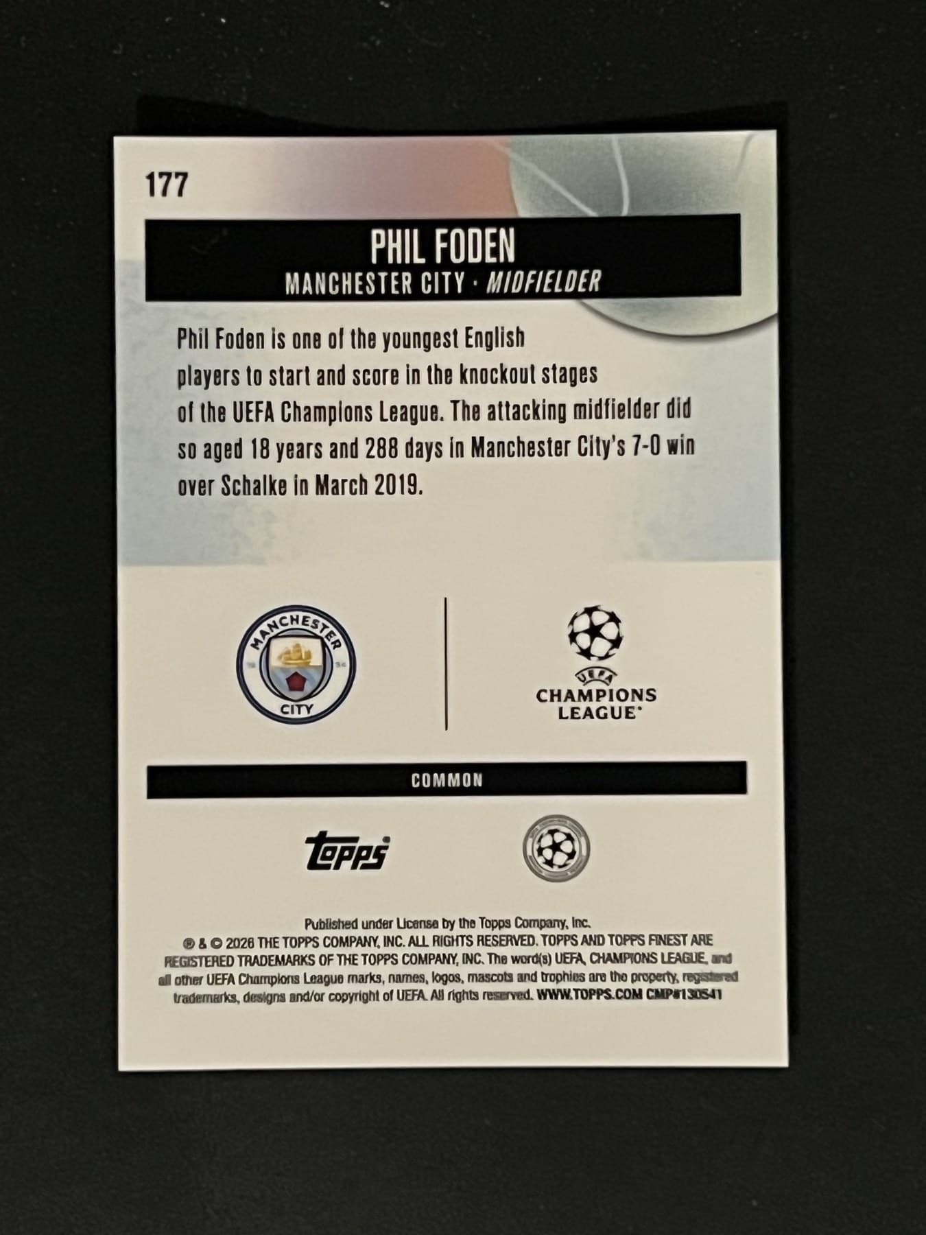 Phil Foden back