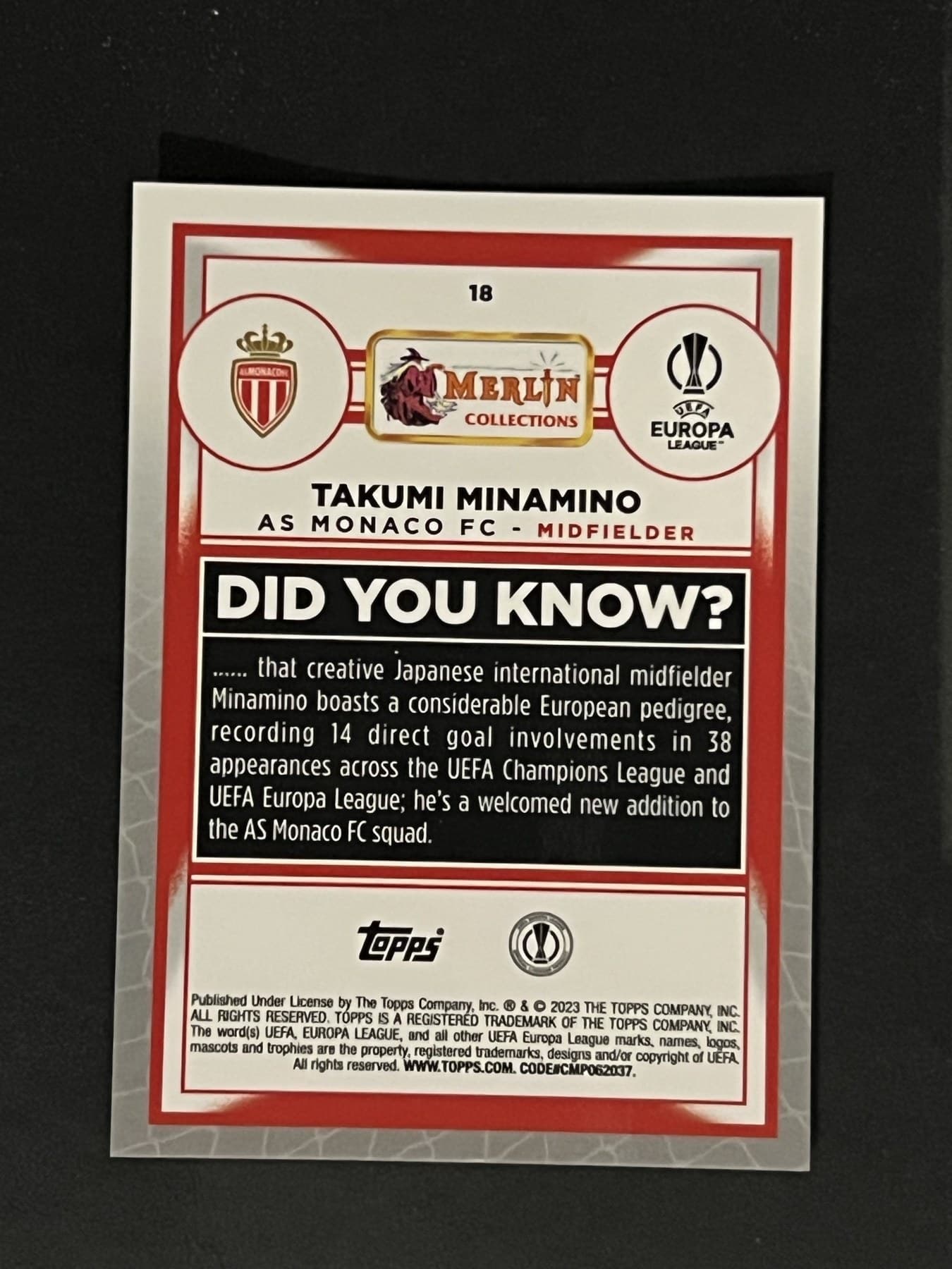 Takumi Minamino back