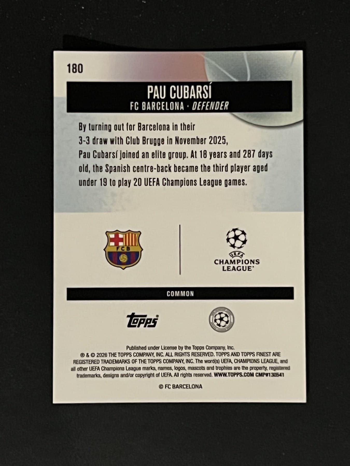Pau Cubarsí back