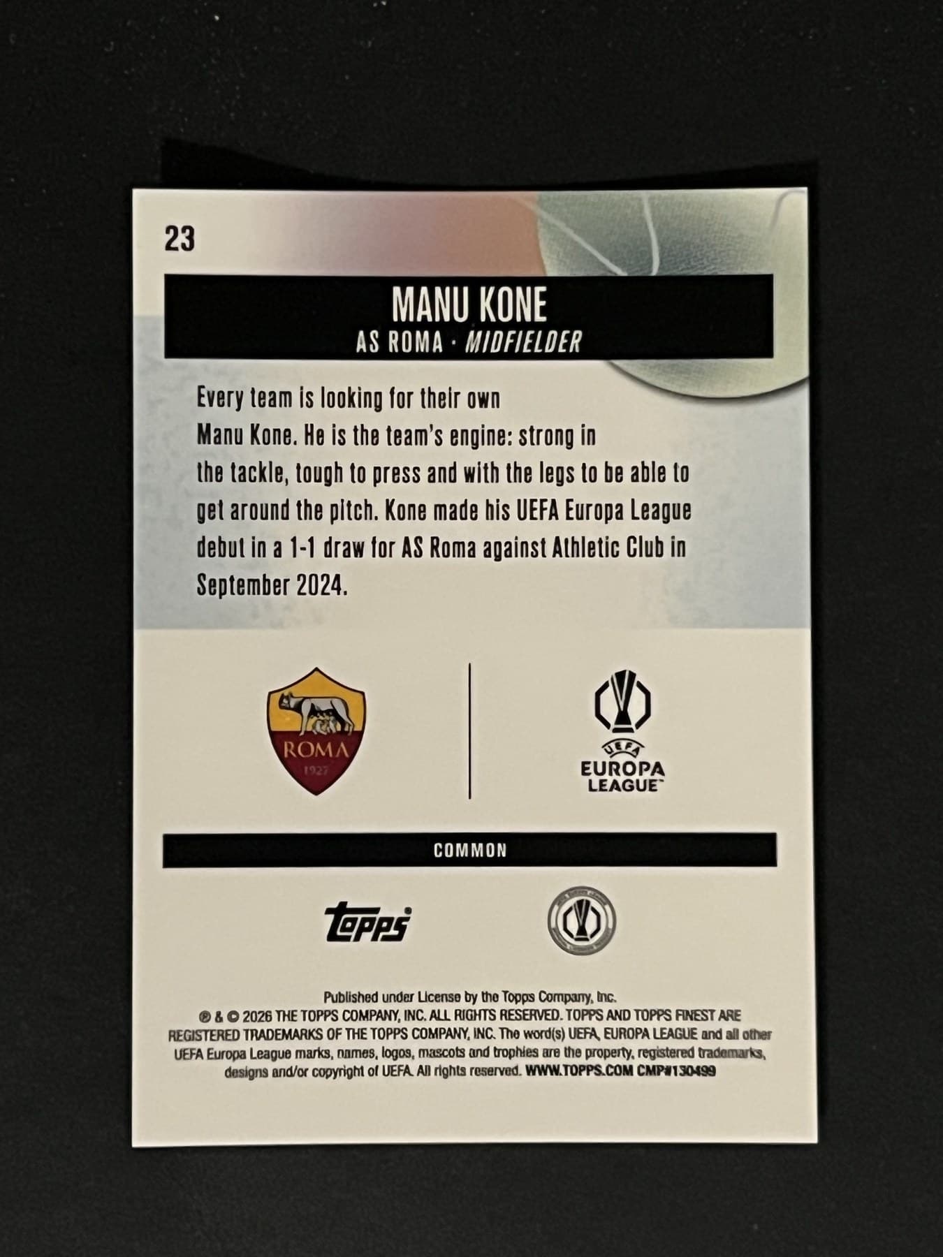 Manu Kone back