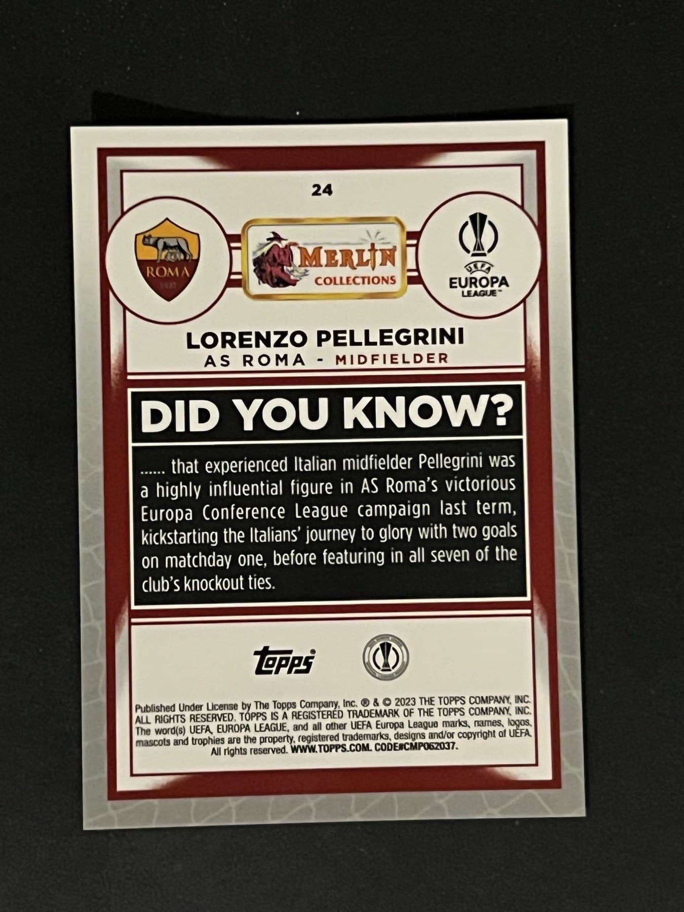 Lorenzo Pellegrini back