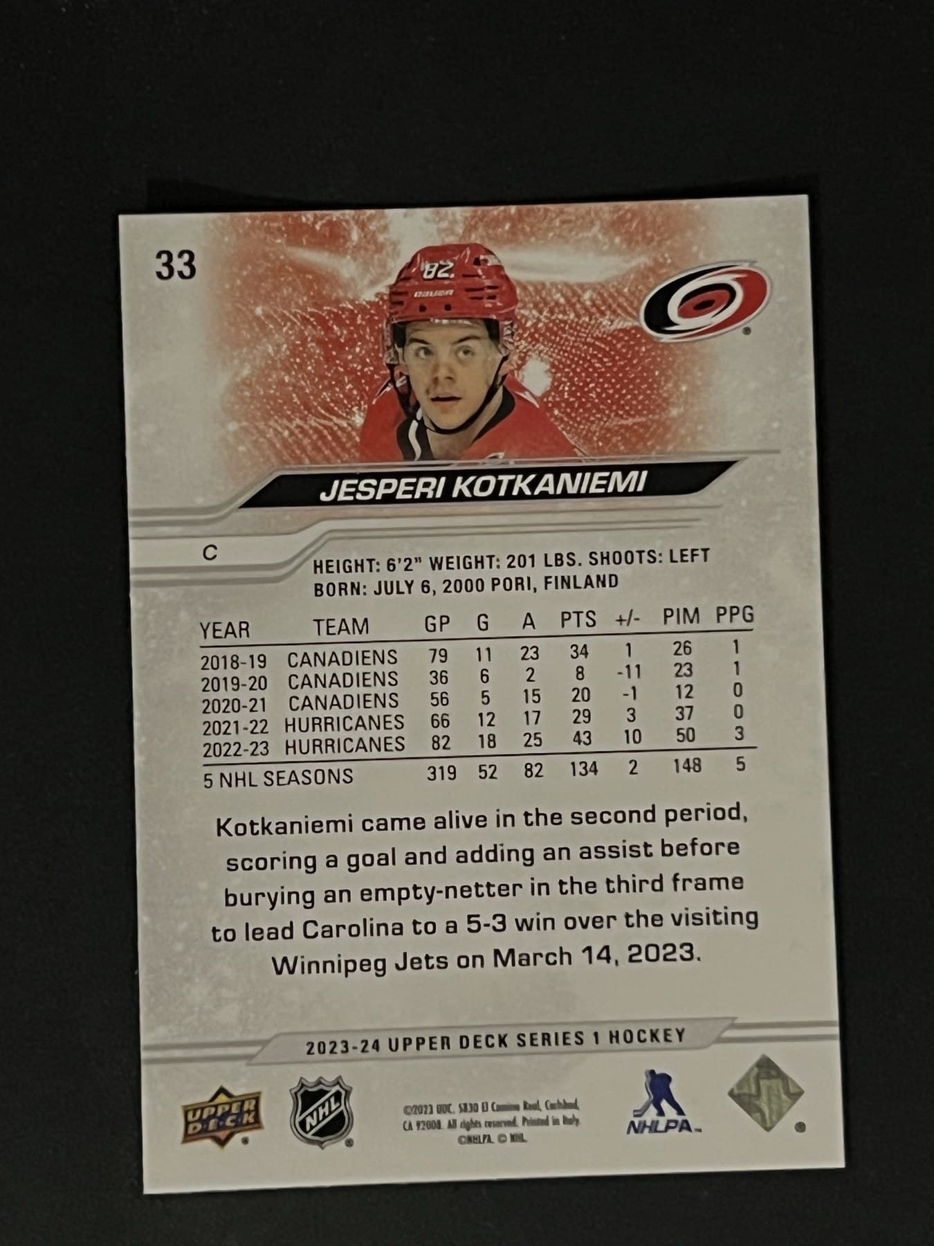 Jesperi Kotkaniemi back