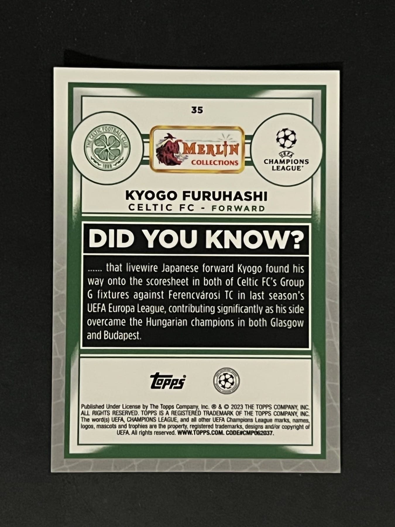 Kyogo Furuhashi back