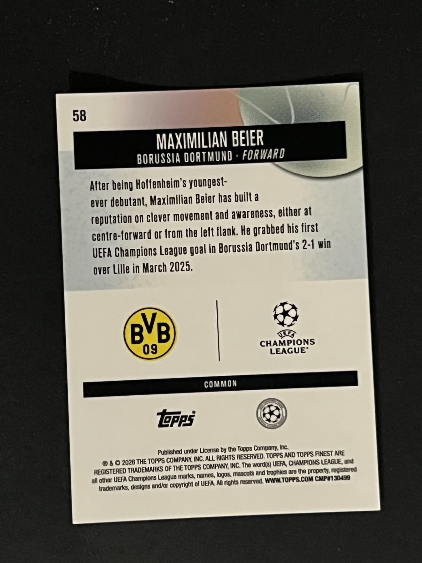 Maximilian Beier back