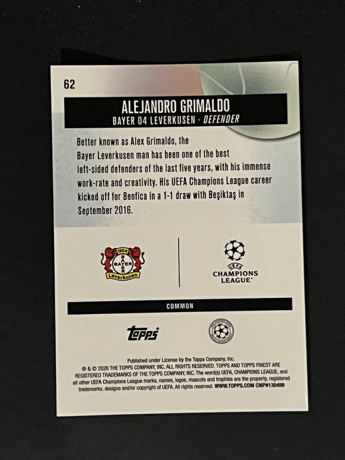 Alejandro Grimaldo back