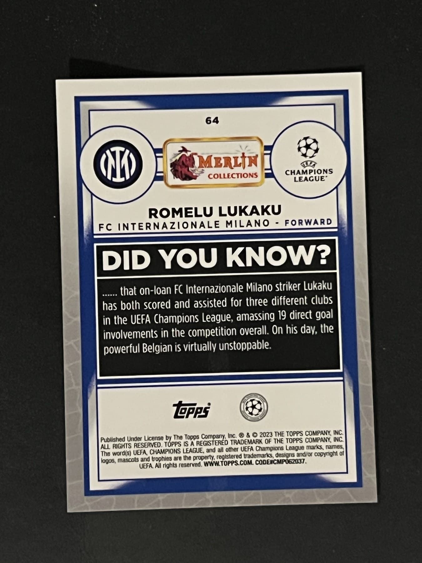 Romelu Lukaku back
