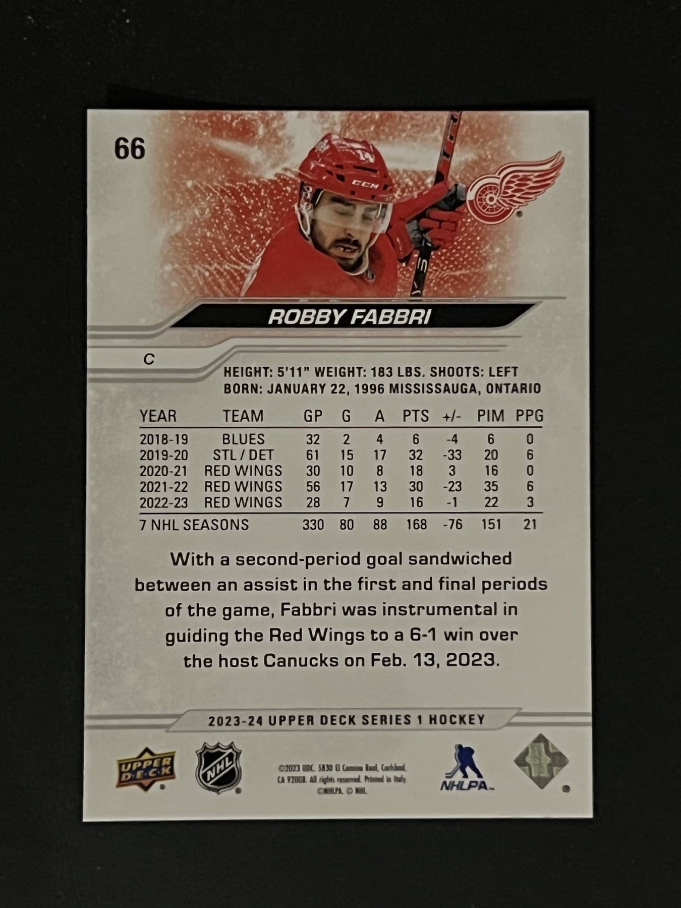 Robby Fabbri back