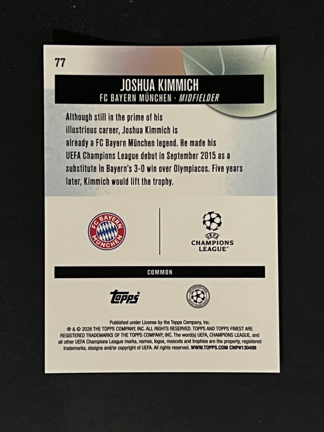 Joshua Kimmich back