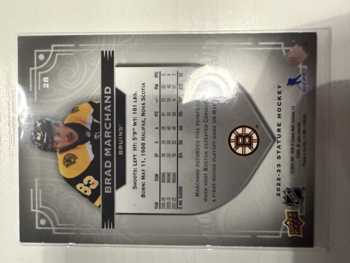 Brad Marchand back