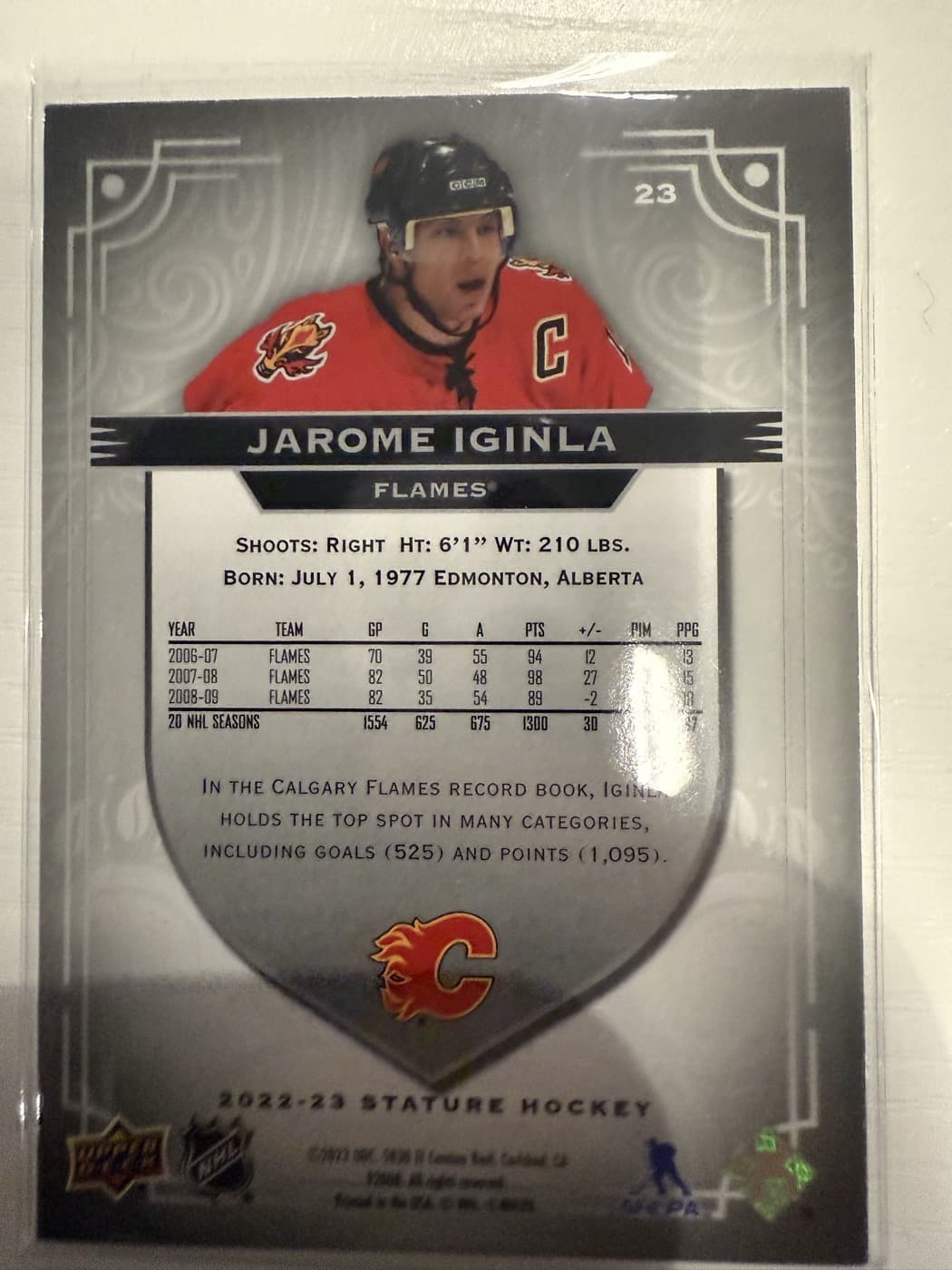 Jarome Iginla back