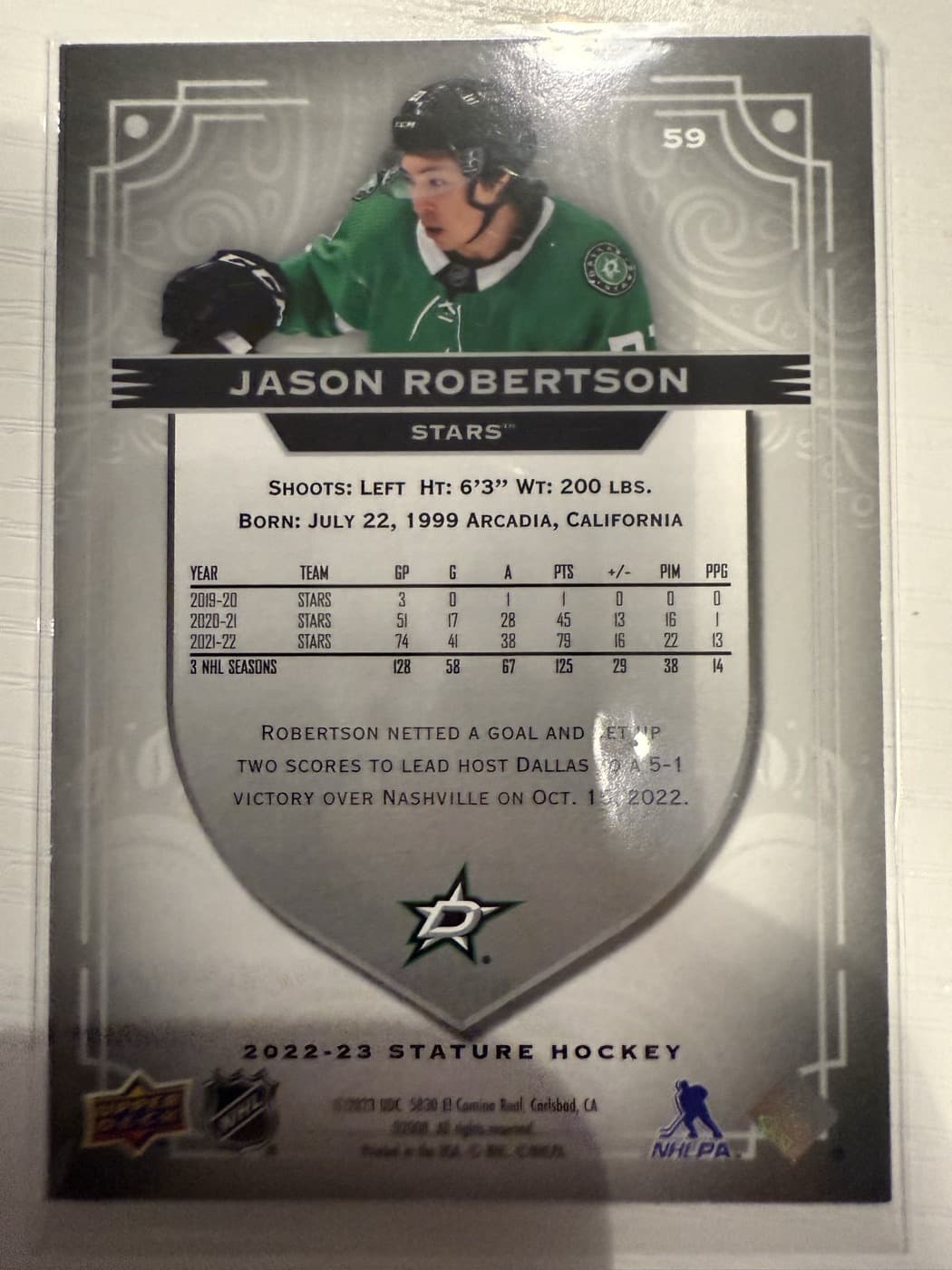 Jason Robertson back