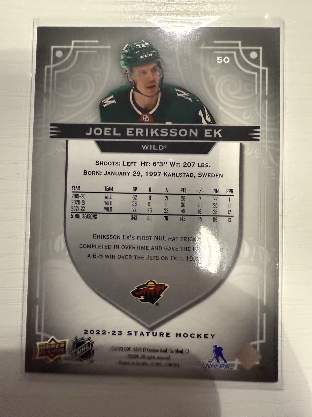 Joel Eriksson Ek back