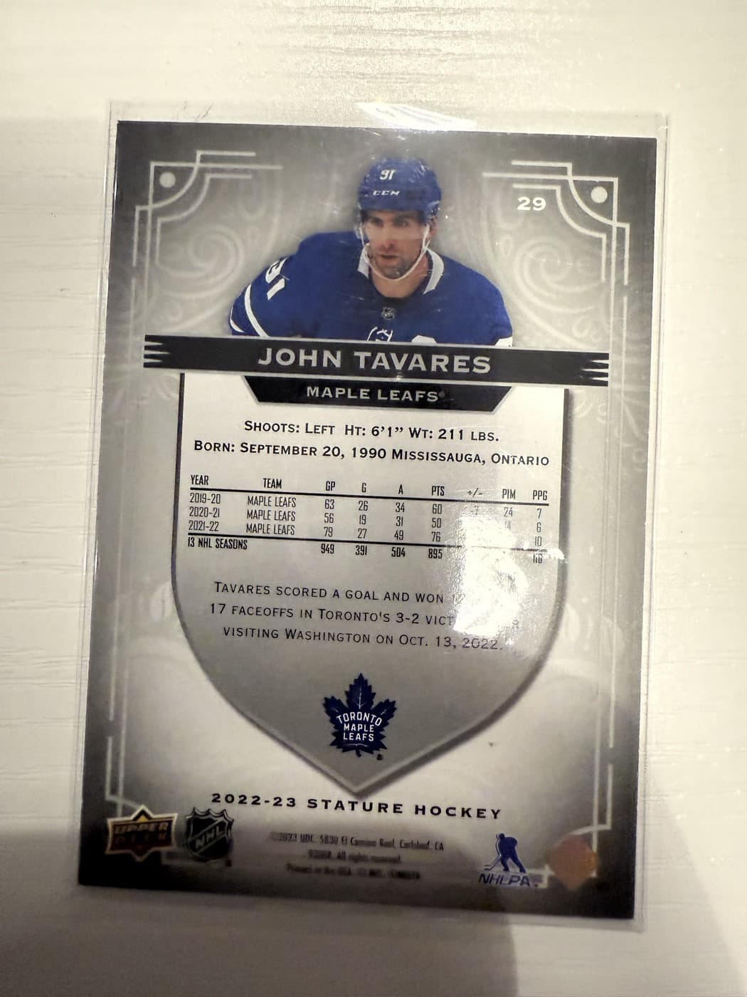 John Tavares back