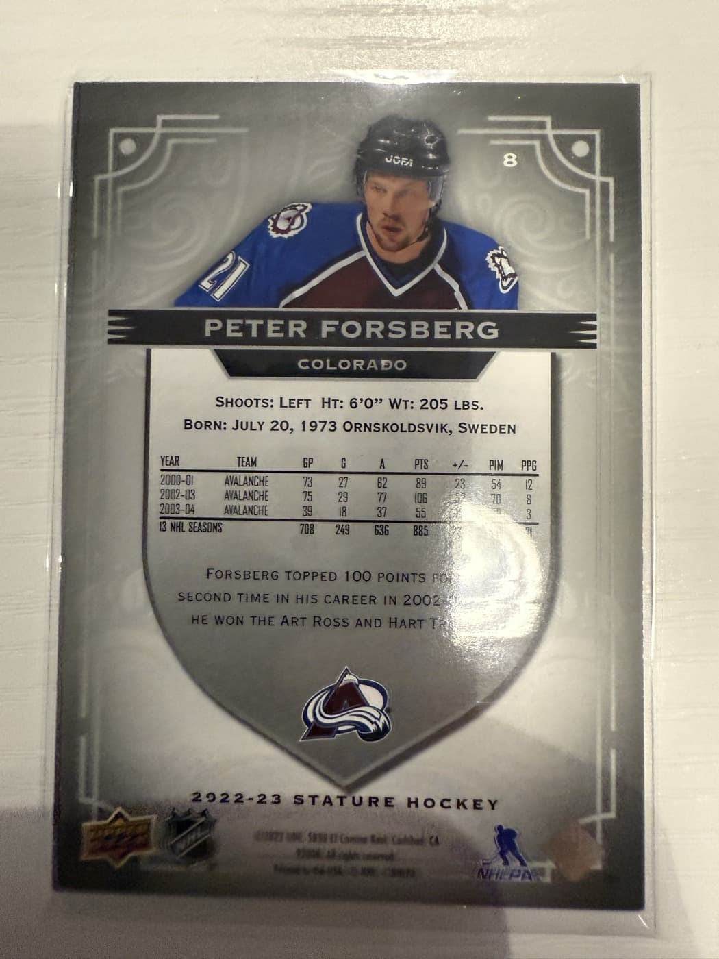 Peter Forsberg back