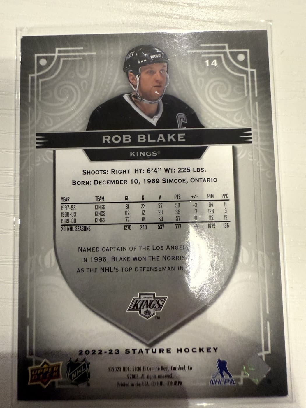 Rob Blake back
